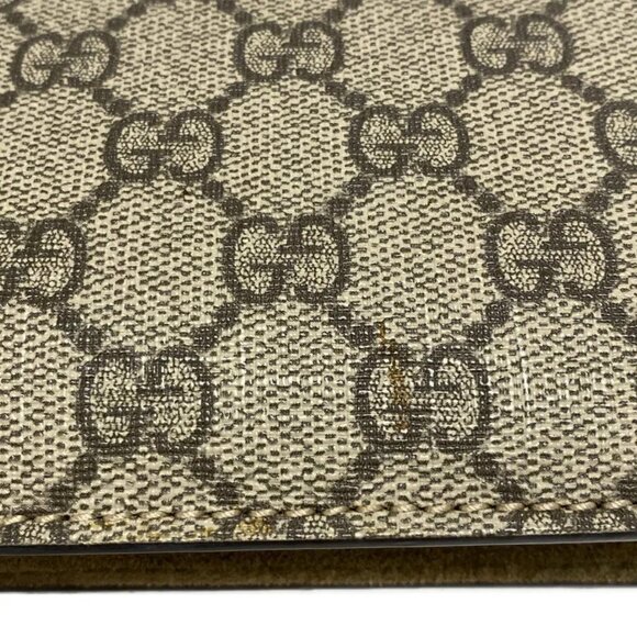 Auth GUCCI Dionysus GG Supreme Mini Bag 421970 Beige Brown PVC Suede - Picture 14 of 16